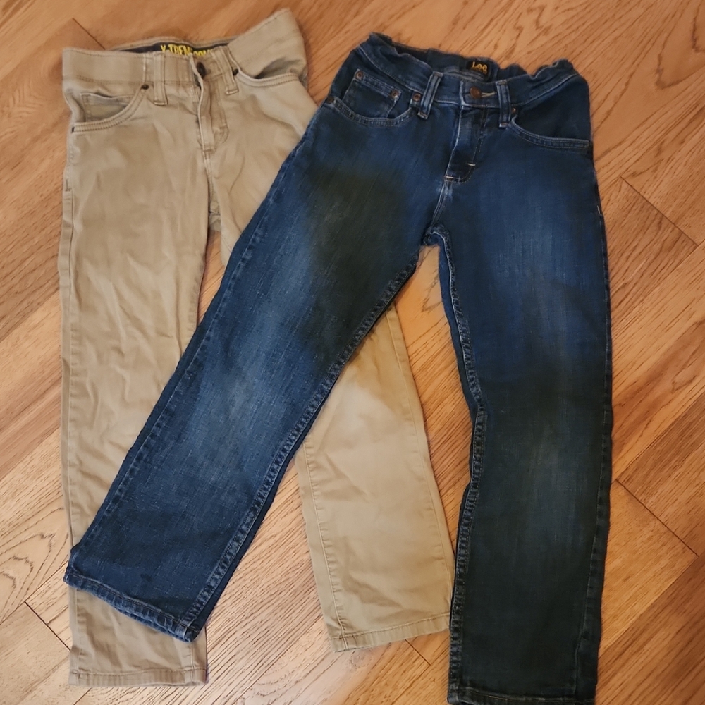 Lee Pant Bundle - Denim and Khaki - Size 10 Slim